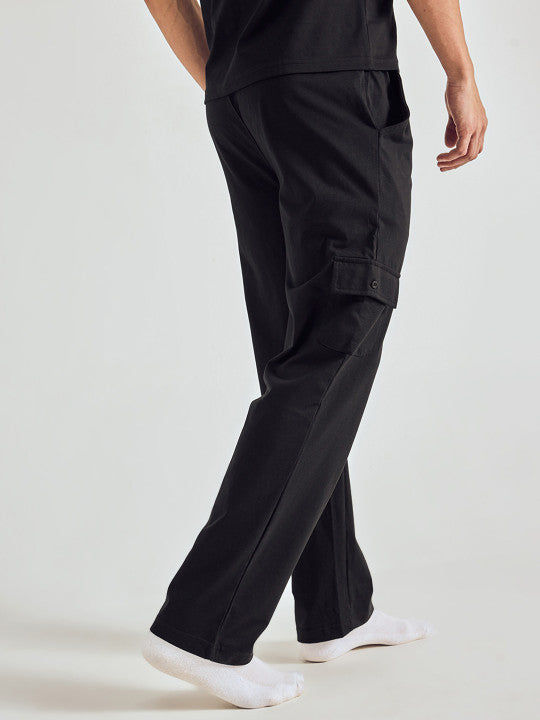 Pepe Jeans Men Solid Regular Fit Stretchable Jogger Lounge Pants