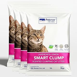 PetCrux Smart Clump Cat Litter Inside, Dust Free , 5kg