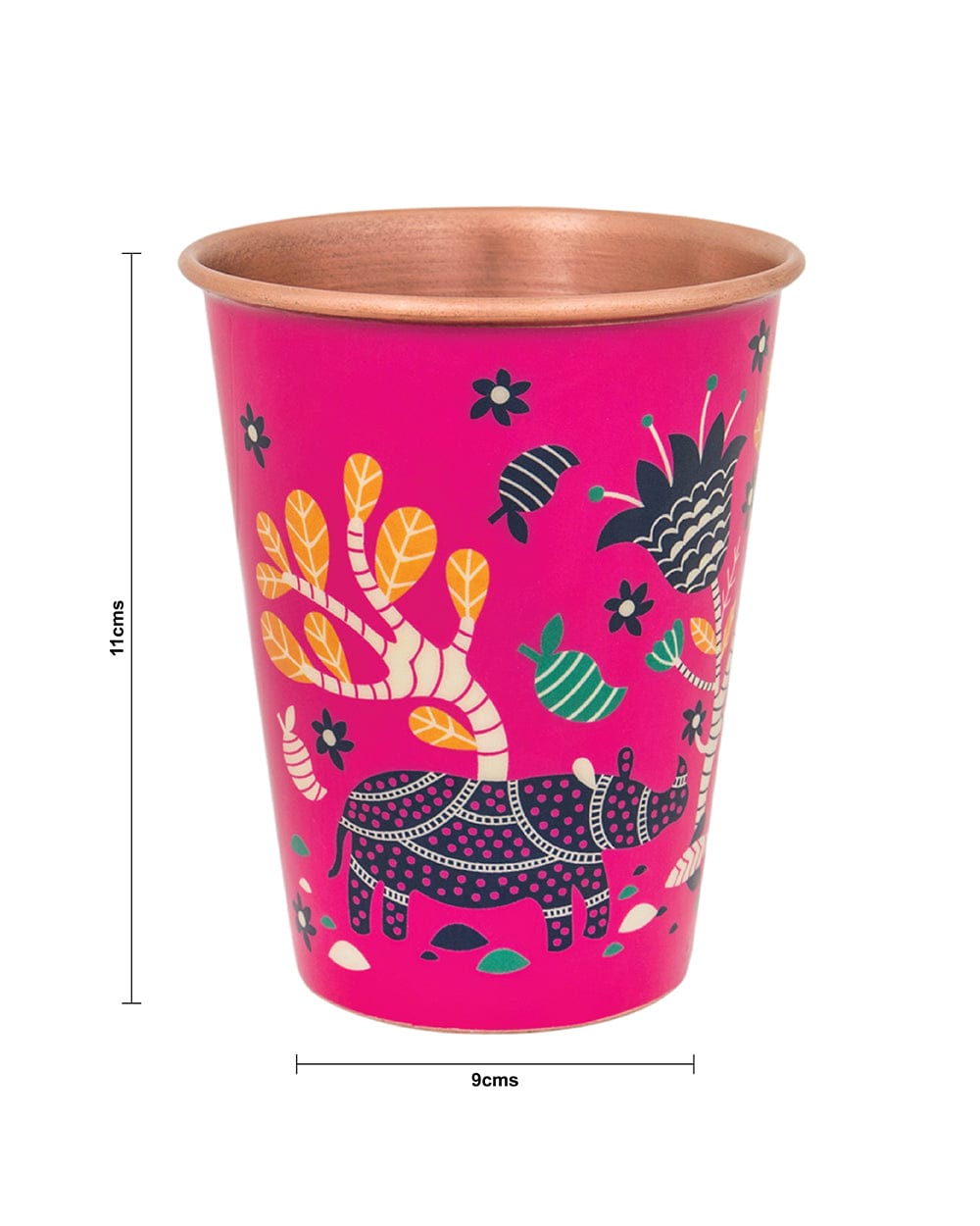 Jungle Folk Copper Tumbler - Large