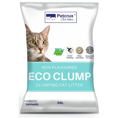 Petcrux Eco Clump Unscented Cat Litter, 5kg