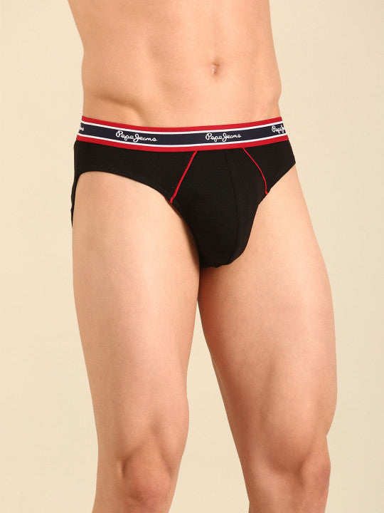 Pepe Jeans Men Black Briefs
