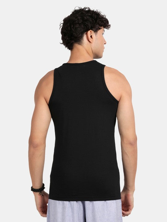 Printed Enriched Cotton Gym Vest
