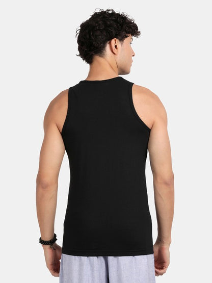 Printed Enriched Cotton Gym Vest