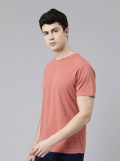 Pepe Jeans Men Peach-Coloured Pockets T-shirt