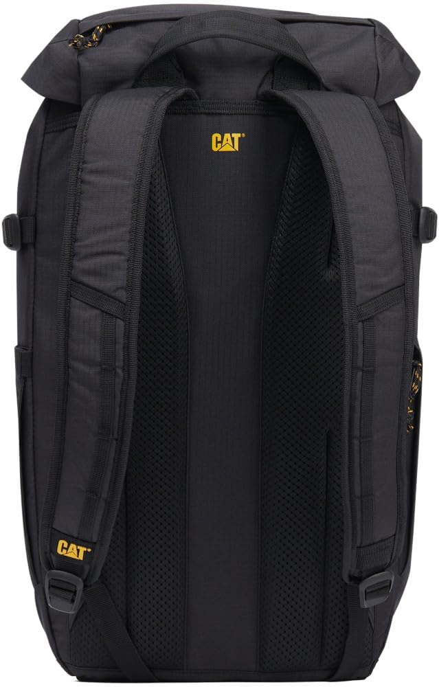 Caterpillar City Vibes Backpack 84752-01 - Zaino moderno da città con scomparto per computer portatile, robusto zaino per lavoro e tempo libero, 22 l, nero 