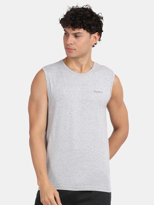 Pepe Jeans Sleeveless Cotton Lounge Tank Tshirt