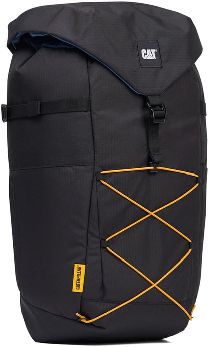 Caterpillar City Vibes Backpack 84752-01 - Zaino moderno da città con scomparto per computer portatile, robusto zaino per lavoro e tempo libero, 22 l, nero 