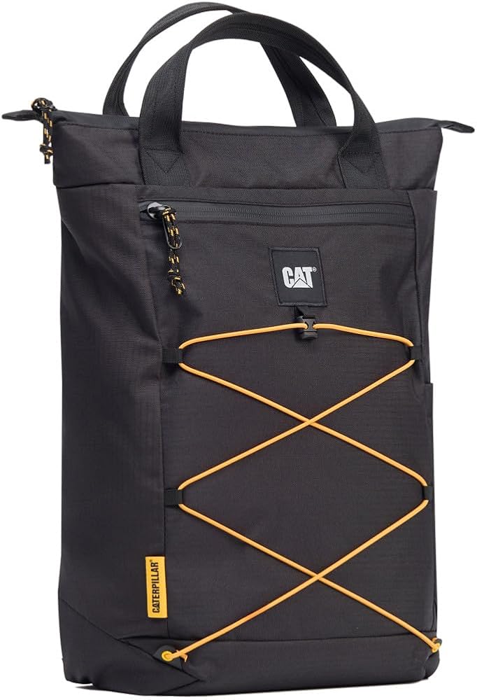 Cat er City Vibes S Backpack 84661-01 – Unisex compact backpack – Robust daypack in 420D ripstop material – Small 13L shoulder bag for everyday use and travel, Black, One Size