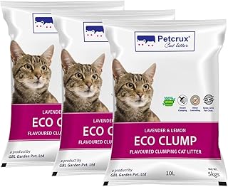 PetCrux Eco Clump Cat Litter - 4 Packs of 5kg