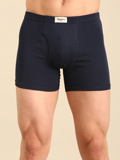 Pepe Jeans Men Pack of 2 Navy Blue Solid Trunks 8904311301097