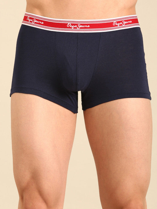 Pepe Jeans Men Cotton Mid-Rise Cotton Trunks - CLT03-01-TRB