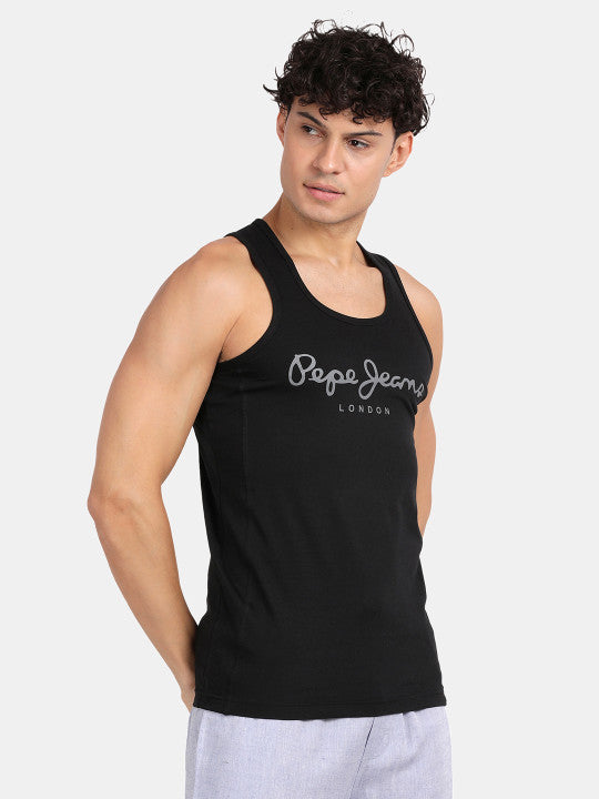 Printed Enriched Cotton Gym Vest