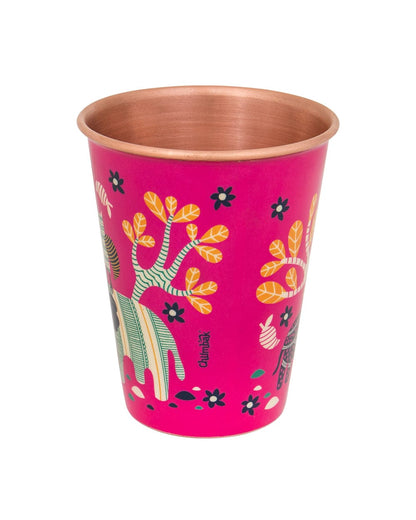 Jungle Folk Copper Tumbler - Large