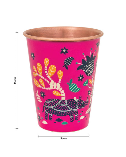 Jungle Folk Copper Tumbler - Large
