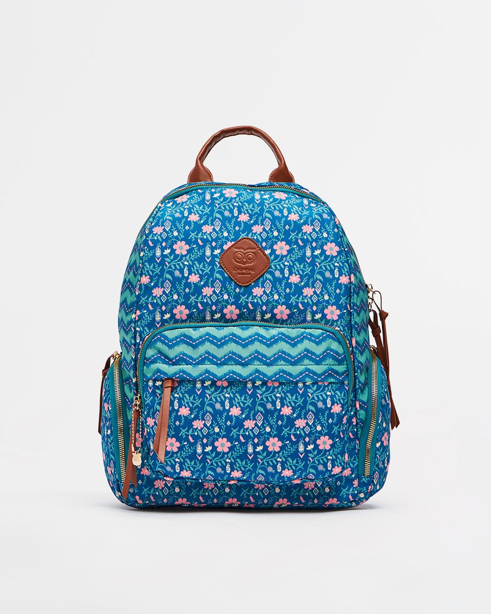 Vacay Floral Backpack-Teal