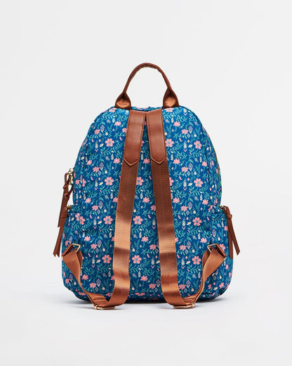 Vacay Floral Backpack-Teal