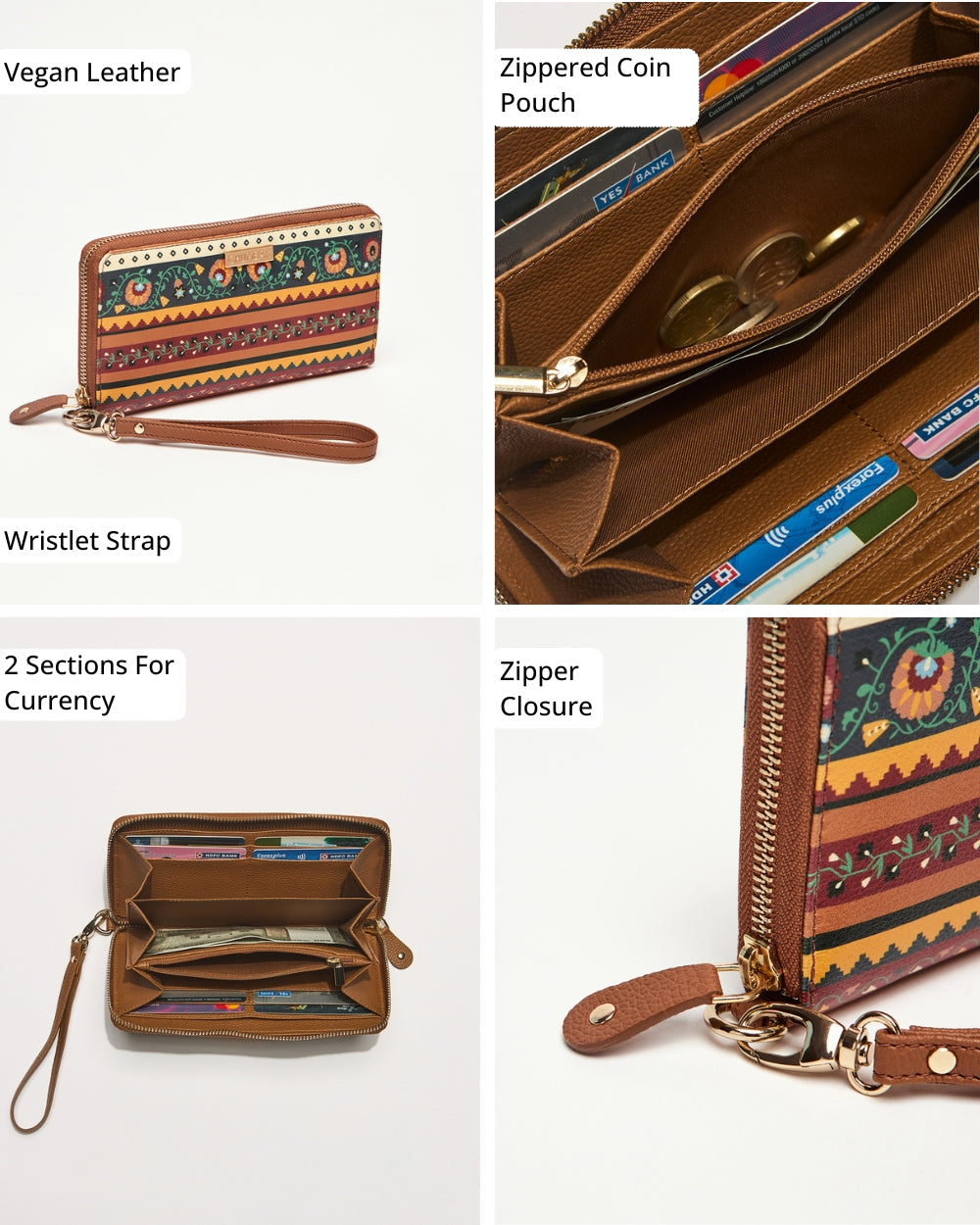 The Jaipur  Wallet - Floral | Digital Nomad
