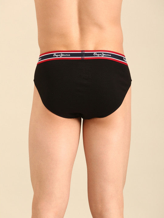 Pepe Jeans Men Black Briefs