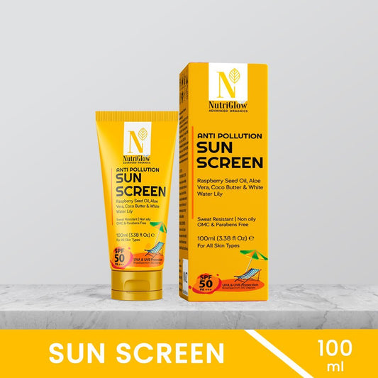 NutriGlow Advanced Organics Anti Pollution Sun Screen SPF 50++