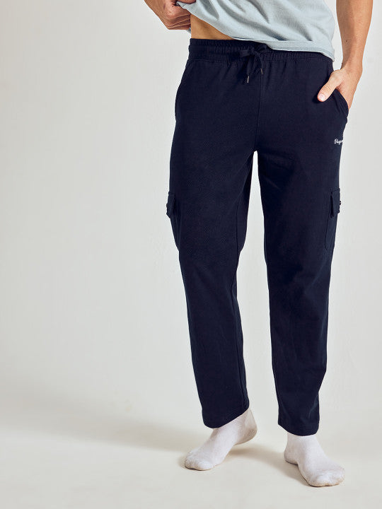 Pepe Jeans Men Solid Regular Fit Stretchable Jogger Lounge Pants