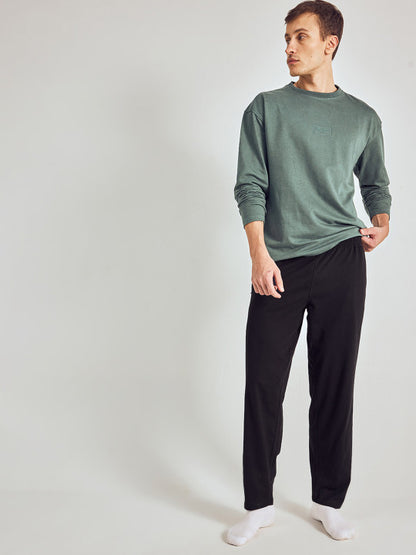 Pepe Jeans Men Relaxed-Fit Straight-Leg Mid-Rise Lounge Pants
