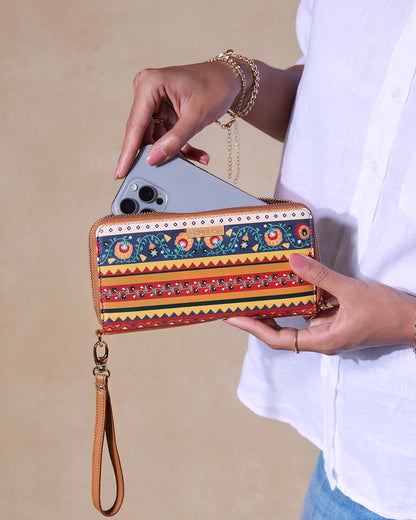 The Jaipur  Wallet - Floral | Digital Nomad