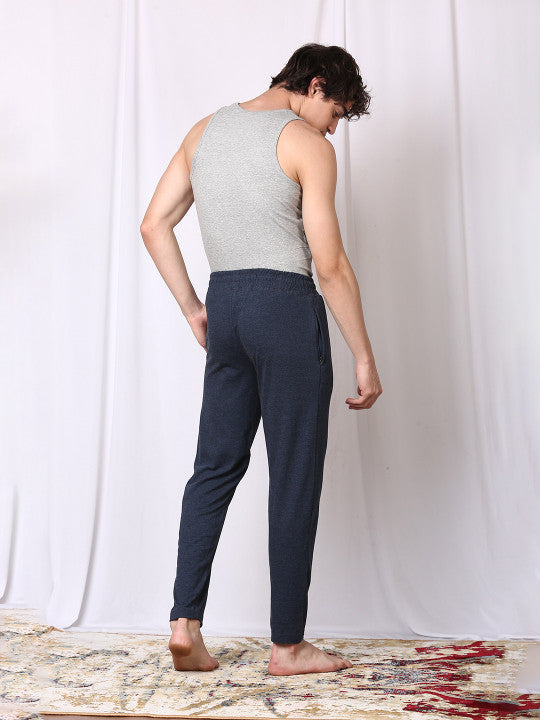 Pepe Jeans Men Blue Solid Cotton Lounge Pants