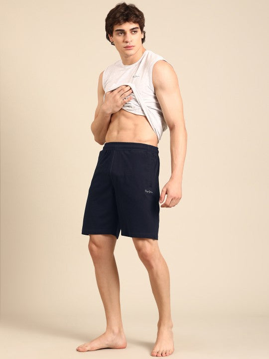 Pepe Jeans Men Mid Rise Lounge Shorts