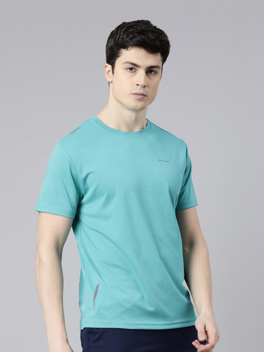 Pepe Jeans Men Blue Extended Sleeves Pockets T-shirt