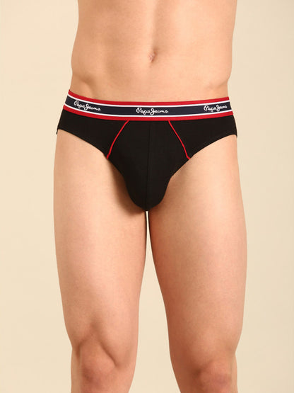 Pepe Jeans Men Black Briefs