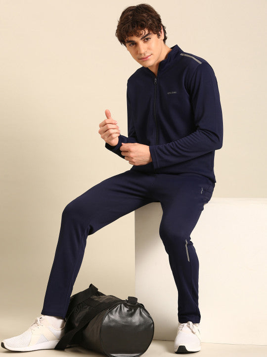 Pepe Jeans Brand Logo Printed Mock Collar Tracksuit