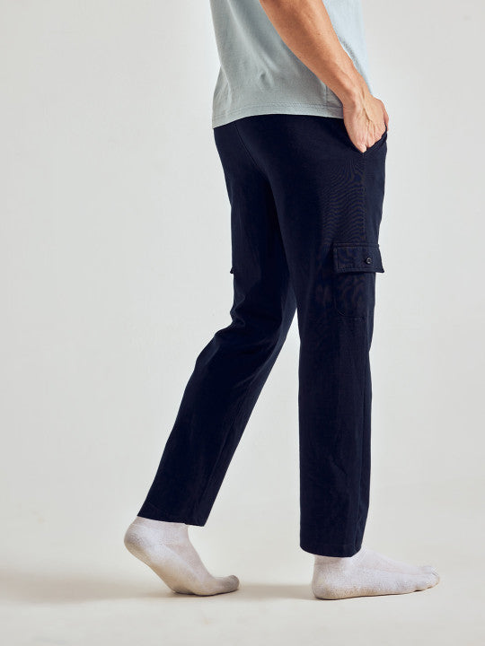 Pepe Jeans Men Solid Regular Fit Stretchable Jogger Lounge Pants