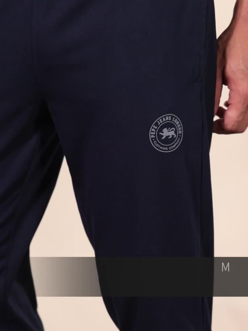 Pepe Jeans Men Mid Rise Cotton Lounge Pants