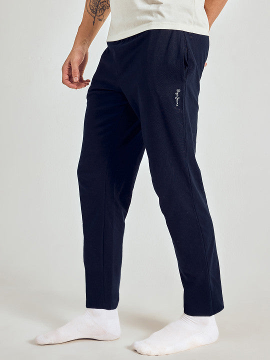 Pepe Jeans Men Solid Straight Pure Cotton Lounge Pant