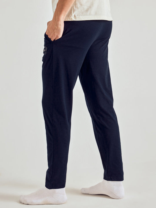 Pepe Jeans Men Mid Rise Cotton Lounge Pants