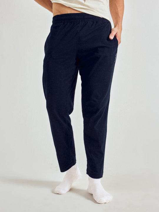 Pepe Jeans Men Solid Straight Pure Cotton Lounge Pant